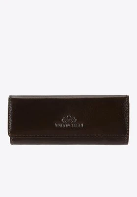 Etui na klucze skórzane na zatrzaski brązowy Wittchen