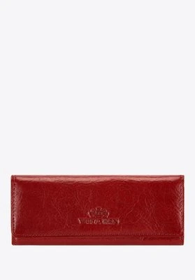 Etui na klucze skórzane na zatrzaski czerwone Wittchen