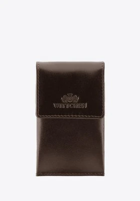 Etui na klucze skórzane prostokątne brązowe Wittchen