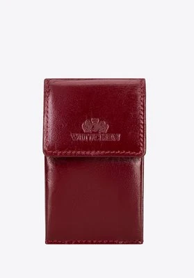 Etui na klucze skórzane prostokątne małe czerwone Wittchen