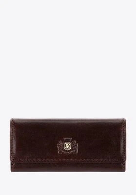 Etui na klucze skórzane z monogramem brązowe Wittchen
