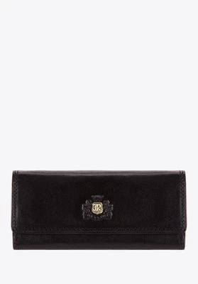 Etui na klucze skórzane z monogramem czarne Wittchen