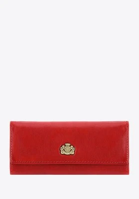 Etui na klucze ze skóry z herbem czerwone Wittchen