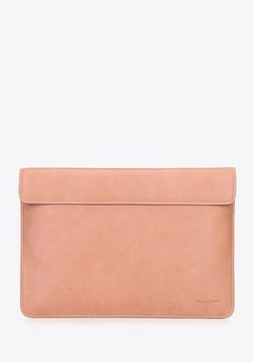 Etui na laptopa 13” z imitacji skóry różowe Wittchen