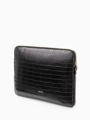 Etui na laptopa 15'6 cala czarne crocco Puccini