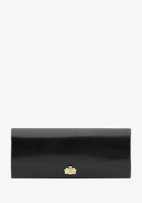 Etui na okulary skórzane gładkie czarne Wittchen