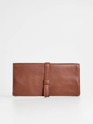 Etui na paszport Fossil brązowy