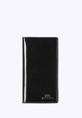 Etui na paszport skórzane lakierowane czarne Wittchen