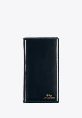 Etui na paszport skórzane lakierowane granatowe Wittchen