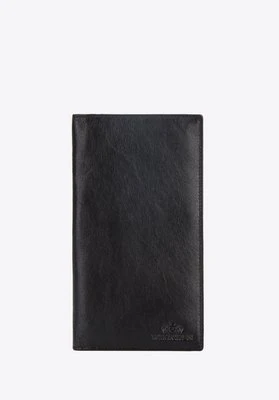 Etui na paszport ze skóry klasyczne czarne Wittchen