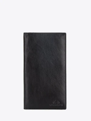 Etui na paszport ze skóry klasyczne czarne Wittchen
