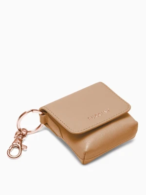 Etui na słuchawki ze skóry naturalnej brązowe Puccini