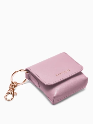 Etui na słuchawki ze skóry naturalnej różowe Puccini