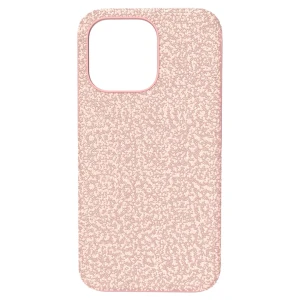 Etui na smartfona High, iPhone® 13 Pro, Bladoróżowe Swarovski