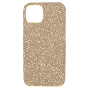 Etui na smartfona High, iPhone® 13, W odcieniu złota Swarovski