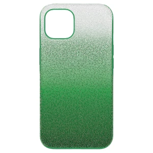 Etui na smartfona High, iPhone® 13, Zielone Swarovski