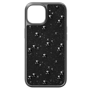 Etui na smartfona High, Kryształy typu Flat Back, iPhone® 15, Czarne Swarovski