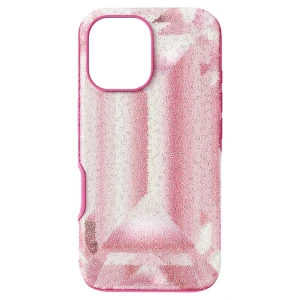 Etui na smartfona High, Nadrukowany motyw kryształu, iPhone® 16, Różowe Swarovski