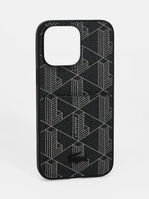 Etui na telefon komórkowy Lacoste antracytowy