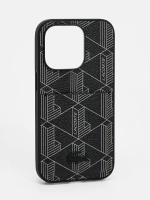 Etui na telefon komórkowy Lacoste antracytowy