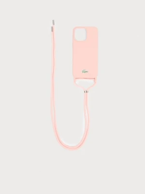 Etui na telefon komórkowy Lacoste jasnoróżowy