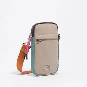 Etui na telefon nylon beżowo-szare BIMBA Y LOLA