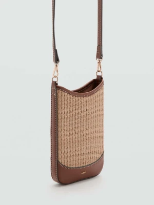 Etui na telefon z paskiem beżowy - Kobieta - Rozmiar uniwersalny - MANGO