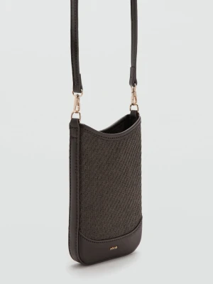 Etui na telefon z paskiem czekoladowy - Kobieta - Rozmiar uniwersalny - MANGO