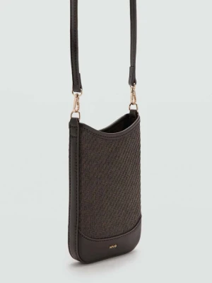 Etui na telefon z paskiem czekoladowy - Kobieta - Rozmiar uniwersalny - MANGO