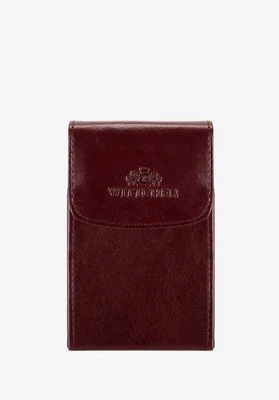 Etui na wizytówki skórzane metalowe Wittchen