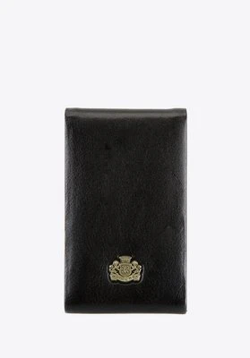 Etui na wizytówki skórzane twarde czarne Wittchen