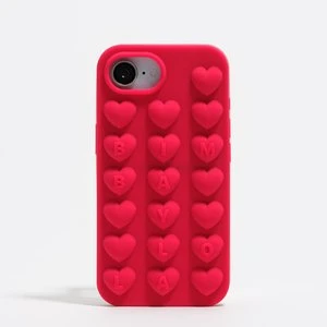 Etui silikon iPhone 16e malinowe BIMBA Y LOLA