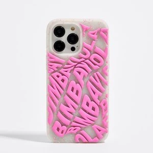 Etui silikonowe iPhone 14 Pro Max logo różowe BIMBA Y LOLA