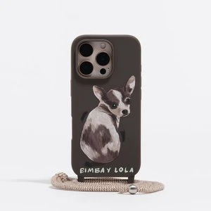 Etui twarde iPhone 16 PRO chihuahua czekoladowe BIMBA Y LOLA