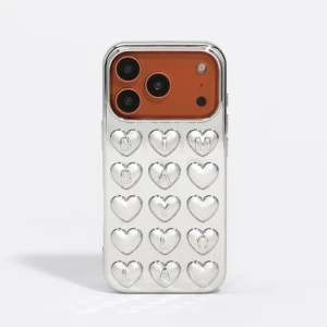 Etui twarde iPhone 17 Pro Max srebrne BIMBA Y LOLA