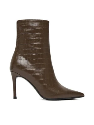 Eva Minge Botki EO-DEMI-GLC6303-6-320 Brązowy