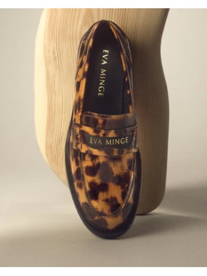Eva Minge Mokasyny FATEN-116003 Brązowy