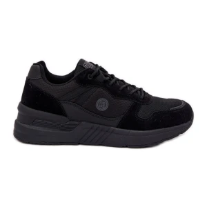 EVento Buty Sportowe Sneakersy Męskie Na Platformie Czarne
