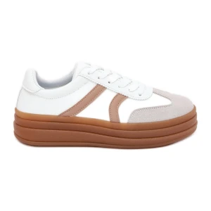 Evento Sneakersy Damskie Na Platformie Białe