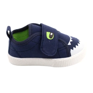 EVento Trampki dziecięce na rzep krokodyl 21DZ26-3923 navy niebieskie niebieskie