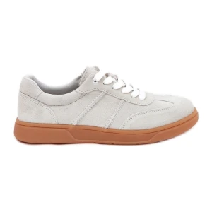 Zdjęcie produktu Evento Zamszowe Niskie Sneakersy Damskie Szare