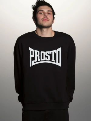 Ever bluza bez kaptura bawełniana męska czarna Klasyk