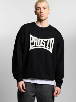 Zdjęcie produktu Ever bluza bez kaptura oversize bawełniana męska czarna Klasyk