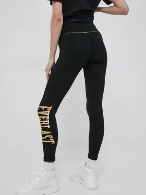 Everlast legginsy damskie kolor czarny z nadrukiem