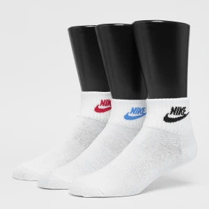 Nike 3 PACK - Everyday Essential Ankle Socks uniseks Skarpety biały rozmiar Odzież