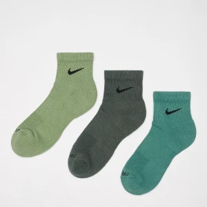 Nike 3 PACK - Everyday Plus Cushioned uniseks Skarpety zielony rozmiar Odzież