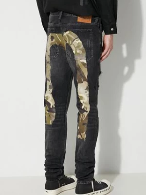 Evisu jeansy Camuflage Brushstroke Daicock męskie 2EAHTM3JE890317CS