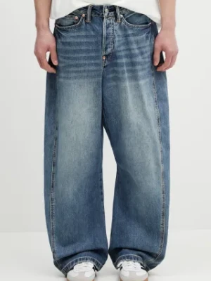 Evisu jeansy Kamon Leather Applique męskie 2ESHTM5JE1010
