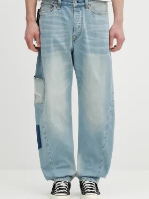 Evisu jeansy Multi-Pocket Vintage Washed męskie 2ESHTM5JE1023