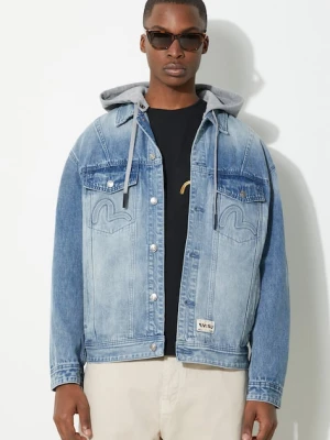 Evisu kurtka jeansowa Seagull & Evisu Embossed